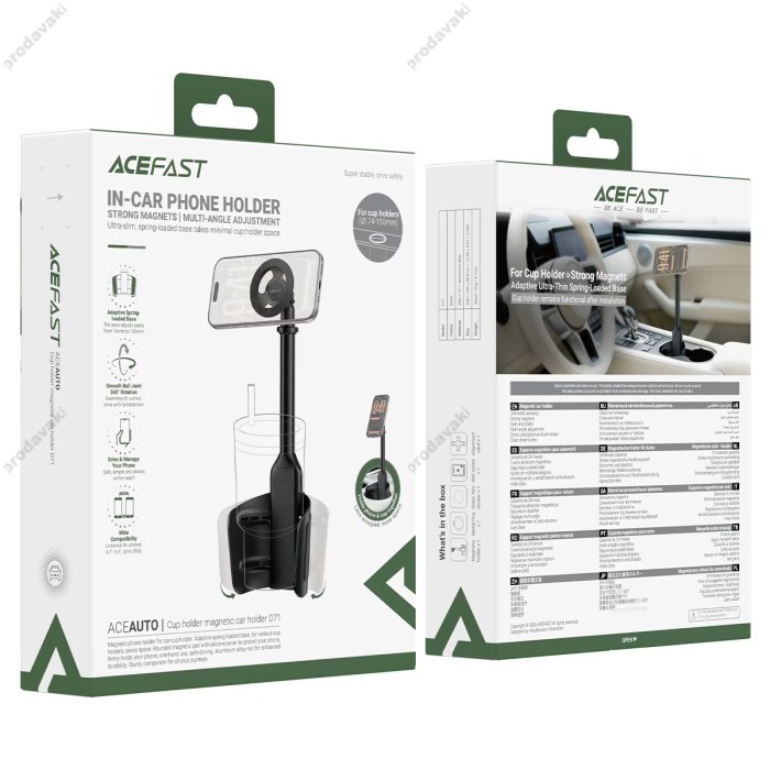 Автомобільний тримач ACEFAST D71 cup holder magnetic car holder Black