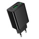 Мережевий зарядний пристрій Hoco CS92A Leader single port charger Type-C cable 18W Black