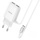 Мережевий зарядний пристрій HOCO C82A Real power 12W White