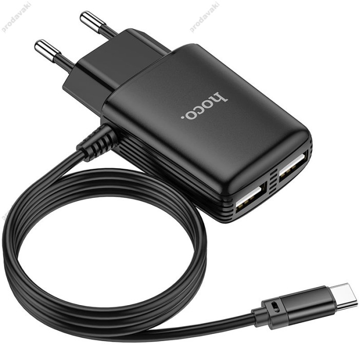 Мережевий зарядний пристрій HOCO C82A Real power 12W Black