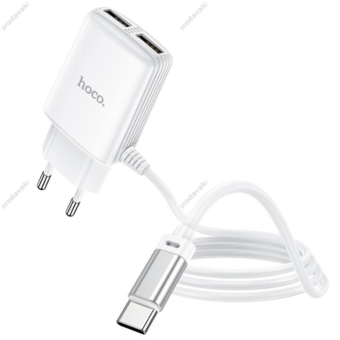 Мережевий зарядний пристрій HOCO C82A Real power 12W White