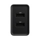 Мережевий зарядний пристрій Baseus Speed Mini Dual U Charger 10.5W Black CCFS-R01