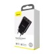 Мережевий зарядний пристрій Baseus Speed Mini Dual U Charger 10.5W Black CCFS-R01