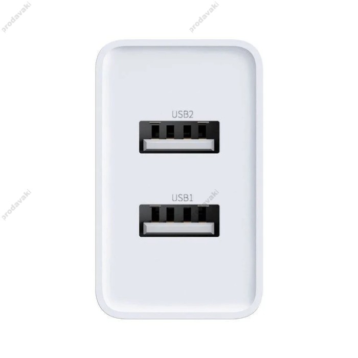 Мережевий зарядний пристрій Baseus Speed Mini Dual U Charger 10.5W White CCFS-R02