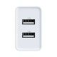 Мережевий зарядний пристрій Baseus Speed Mini Dual U Charger 10.5W White CCFS-R02