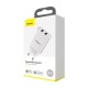 Мережевий зарядний пристрій Baseus Speed Mini Dual U Charger 10.5W White CCFS-R02
