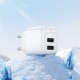 Мережевий зарядний пристрій Hoco CS51A Surplus dual port charger 12W White