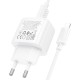 Мережевий зарядний пристрій Hoco CS51A Surplus dual port charger Lightning cable 12W White