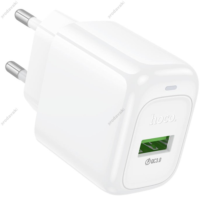 Мережевий зарядний пристрій Hoco CS52A Surplus single port charger 18W White