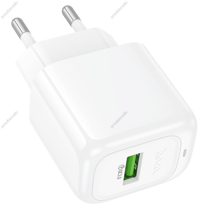 Мережевий зарядний пристрій Hoco CS52A Surplus single port charger 18W White