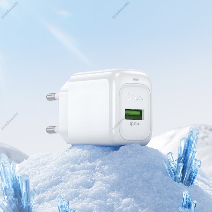 Мережевий зарядний пристрій Hoco CS52A Surplus single port charger 18W White