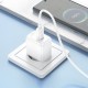 Мережевий зарядний пристрій Hoco CS52A Surplus single port charger Type-C cable 18W White