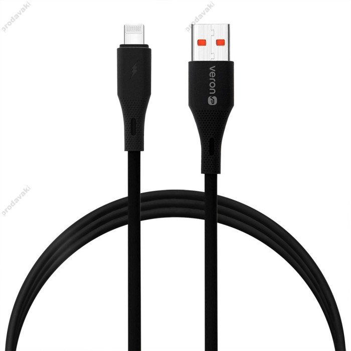 Мережевий зарядний пристрій Veron VR-C15Q Fast Charger Lightning cable 18W Black