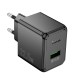 Мережевий зарядний пристрій Hoco CS17A Wish single port multi-protocol charger 22.5W Black