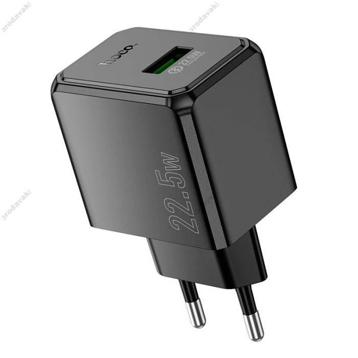 Мережевий зарядний пристрій Hoco CS17A Wish single port multi-protocol charger 22.5W Black