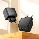 Мережевий зарядний пристрій Hoco CS17A Wish single port multi-protocol charger 22.5W Black
