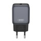 Мережевий зарядний пристрій XO L152 Fast Charger 18W Black