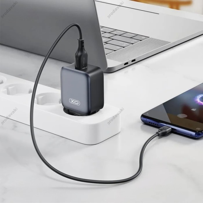 Мережевий зарядний пристрій XO L152 Fast Charger 18W Black