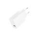 Мережевий зарядний пристрій XO L159 Fast Charger Type-C cable 18W White