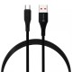Мережевий зарядний пристрій Veron VR-C15Q Fast Charger Type-C cable 18W Black