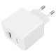 Мережевий зарядний пристрій Hoco CS12A Ocean single port charger 18W White
