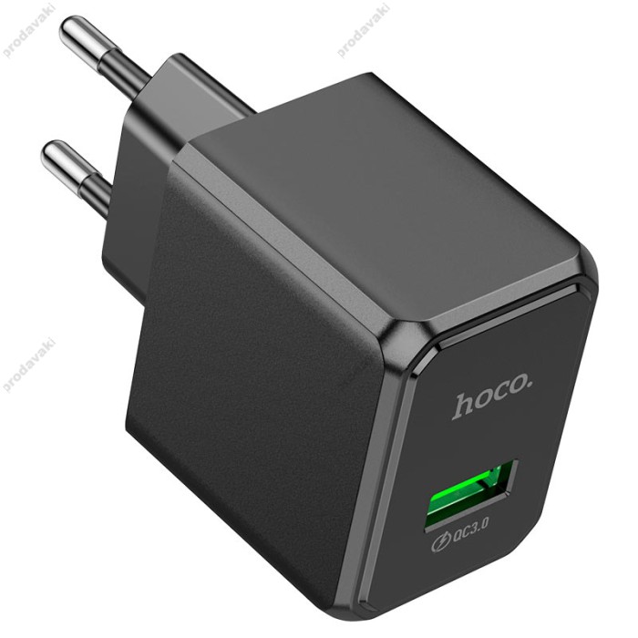 Мережевий зарядний пристрій Hoco CS12A Ocean single port charger Micro USB cable 18W Black