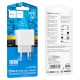 Мережевий зарядний пристрій Hoco CS12A Ocean single port charger 18W White