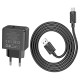 Мережевий зарядний пристрій Hoco CS12A Ocean single port charger Micro USB cable 18W Black