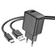 Мережевий зарядний пристрій Hoco CS21A Rich single port charger Type-C cable 18W Black