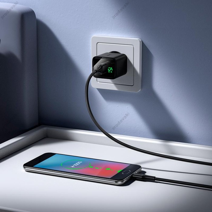 Мережевий зарядний пристрій Hoco CS81A Excellent single port charger Micro USB cable 18W Black