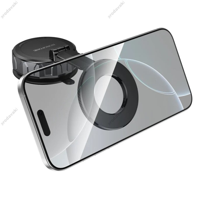 Автомобільний тримач Borofone BH140 Gloria vacuum suction cup magnetic holder Black