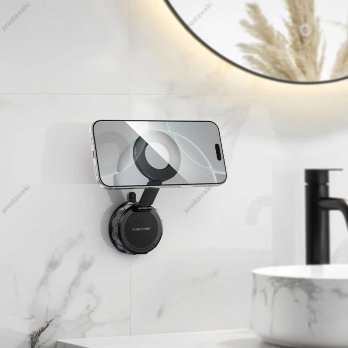 Автомобільний тримач Borofone BH140 Gloria vacuum suction cup magnetic holder Black