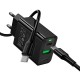 Мережевий зарядний пристрій HOCO CS94A Leader charger Type-C cable 20W Black