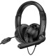 Дротові навушники HOCO W103 gaming Magic tour gaming headphones Black