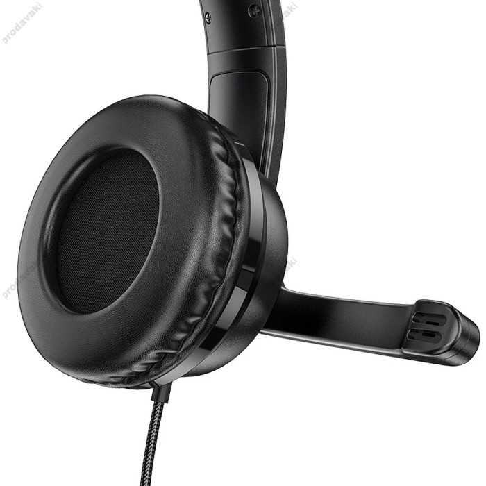Дротові навушники HOCO W103 gaming Magic tour gaming headphones Black