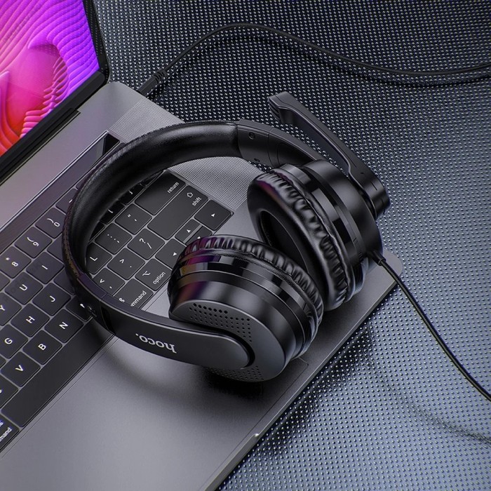 Дротові навушники HOCO W103 gaming Magic tour gaming headphones Black