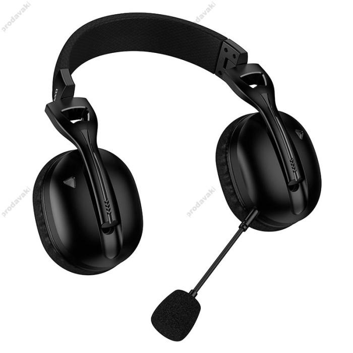 Бездротові Bluetooth навушники HOCO W114 Magic four-mode gaming BT 5.4/2.4G/3.5mm Black