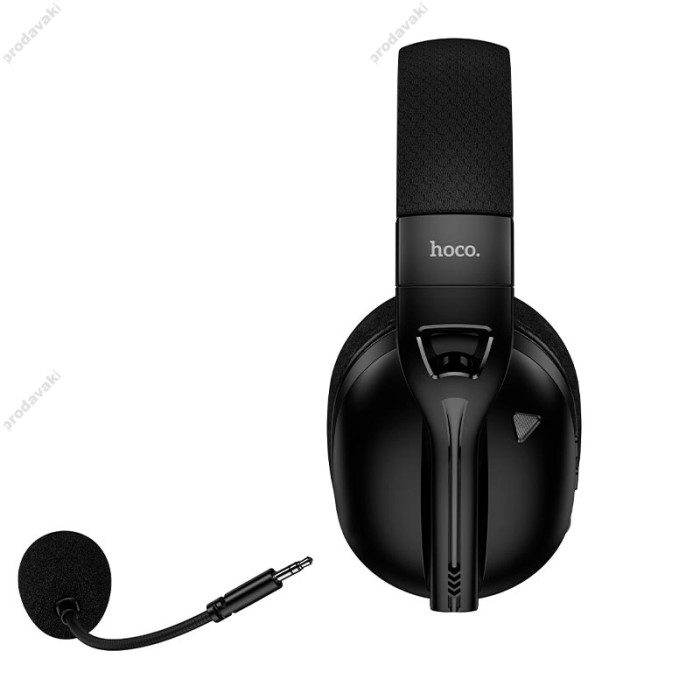 Бездротові Bluetooth навушники HOCO W114 Magic four-mode gaming BT 5.4/2.4G/3.5mm Black