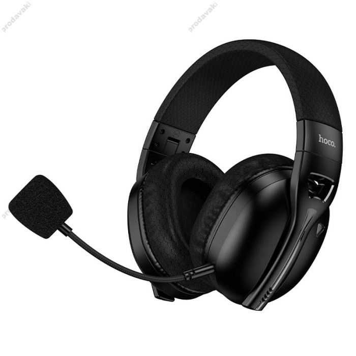 Бездротові Bluetooth навушники HOCO W114 Magic four-mode gaming BT 5.4/2.4G/3.5mm Black