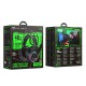 Дротові навушники HOCO W118 Extreme headphones RGB Black