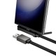 Кабель HOCO U150 Exquisite bracket charging data cable USB to Type-C 36W 3A 1.2m Black