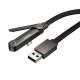 Кабель HOCO U150 Exquisite bracket charging data cable USB to Type-C 36W 3A 1.2m Black