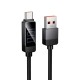 Кабель HOCO U154 Matrix charging data cable with digital display USB to Type-C 100W 5A 1.2m Black