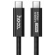 Кабель HOCO US15 USB4 full-featured data cable Type-C to Type-C 240W 5A 1m Black