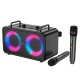 Портативна колонка система караоке Bluetooth Borofone DR22 Present з 2-ма мікрофонами 60W Black