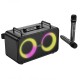 Портативна колонка система караоке Bluetooth Borofone DR22 Present з 2-ма мікрофонами 60W Black