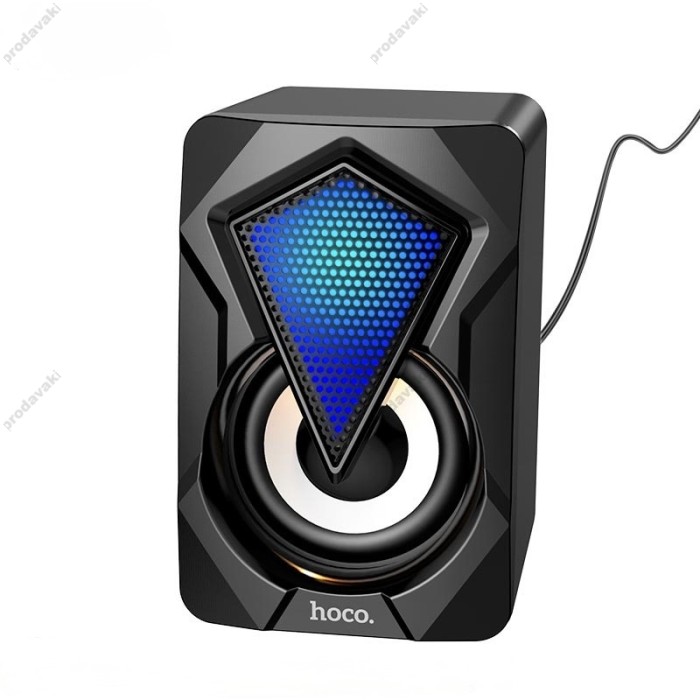 Комп'ютерна колонка Hoco DS30 RGB Subwoofer desktop game glaring speaker AUX USB 6W Black