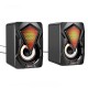 Комп'ютерна колонка Hoco DS30 RGB Subwoofer desktop game glaring speaker AUX USB 6W Black