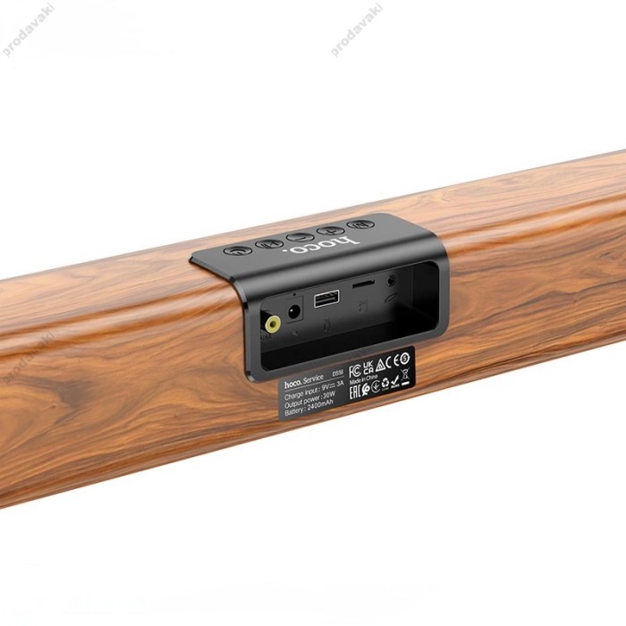 Портативна колонка Bluetooth HOCO DS56 Bamboo atmosphere light speaker 30W Brown