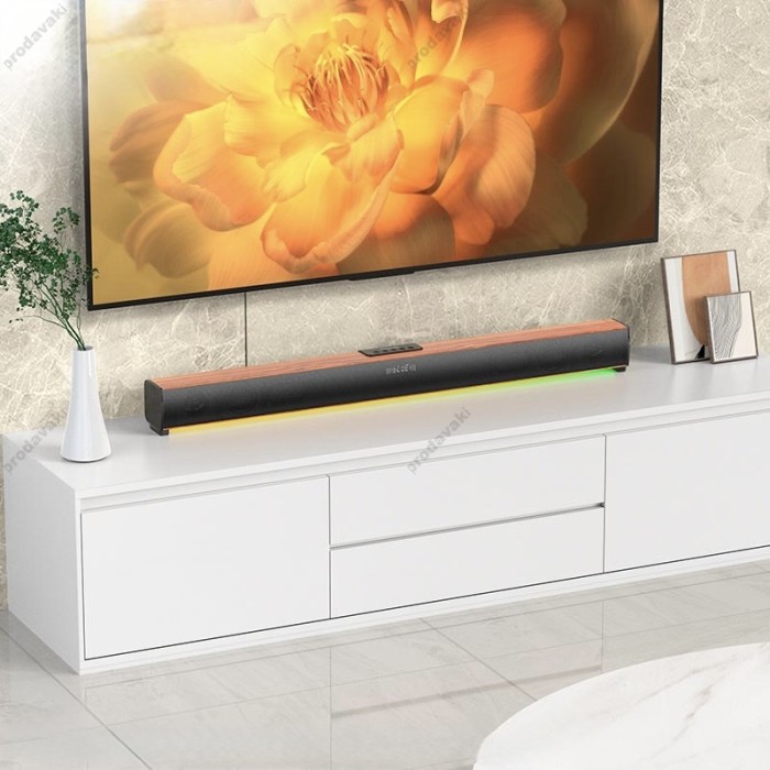 Портативна колонка Bluetooth HOCO DS56 Bamboo atmosphere light speaker 30W Brown